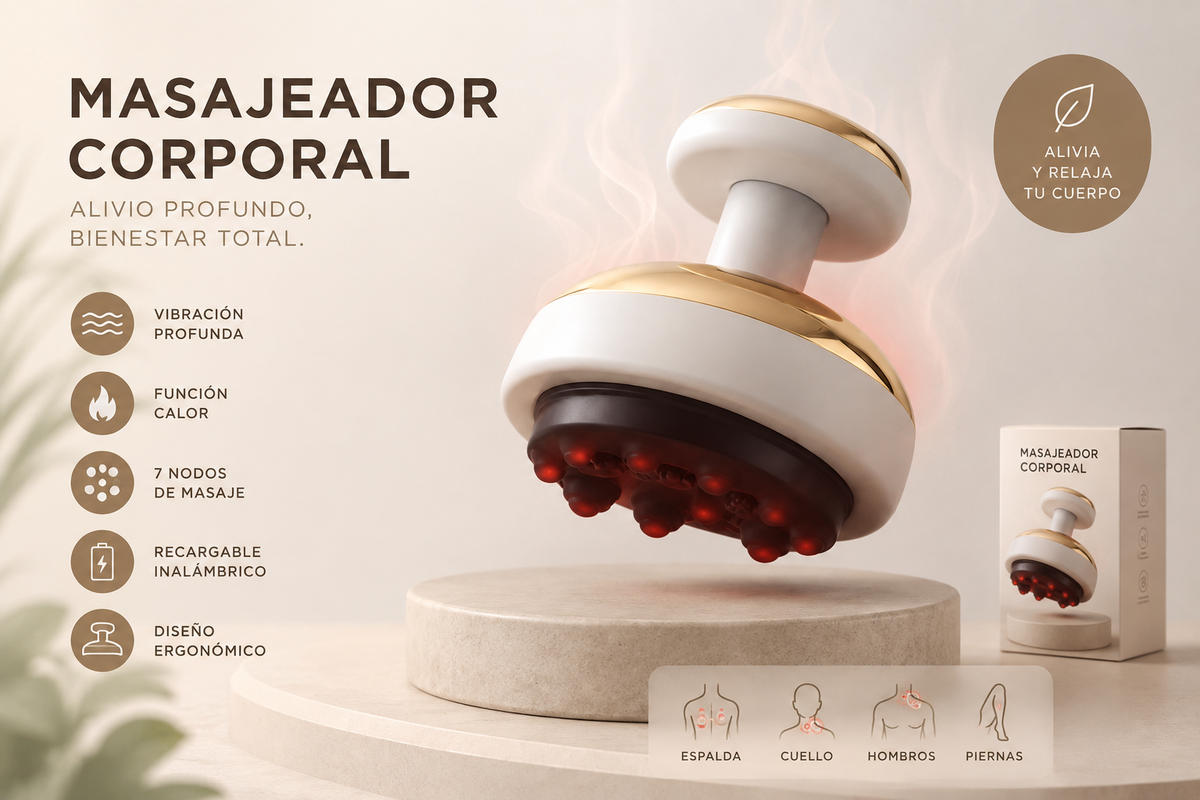 HybridRecovery™ - Masajeador de Ventosas y Calor para Atleta